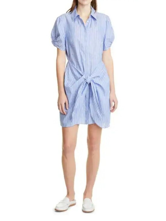 cinq a sept Dresses & Skirts - Cinq A Sept Linen Blend Stripe Dress 4